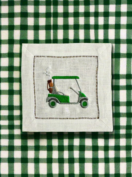 golf cart cocktail napkin